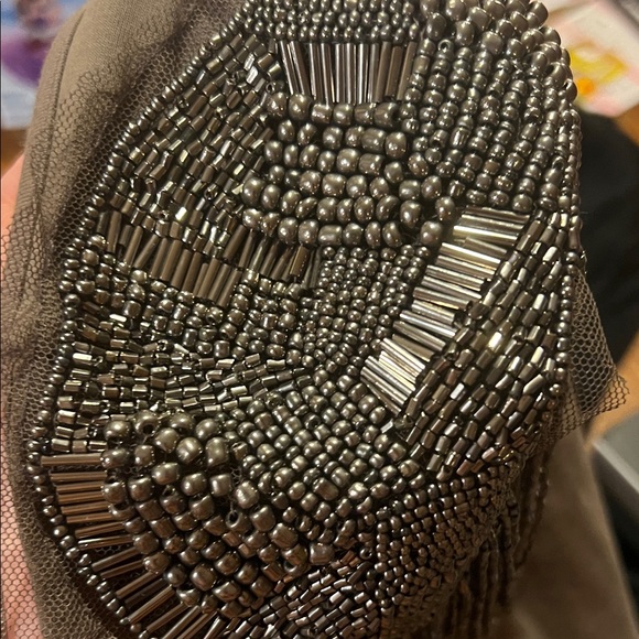 Elegant mauve/tan Dress - Picture 6 of 7